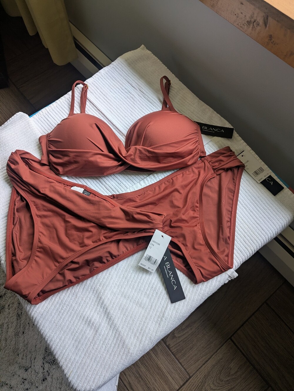 La Blanca 3-Piece Bikini Set in Cinnamon color